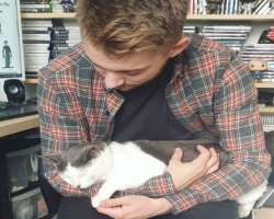 Alex had adopted a dog and a cat. His cat Boogie passed away in December 2020.